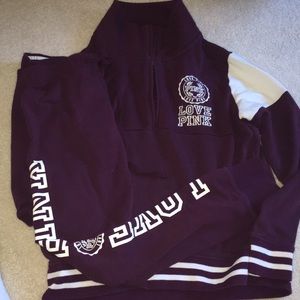 PINK sweater and pants